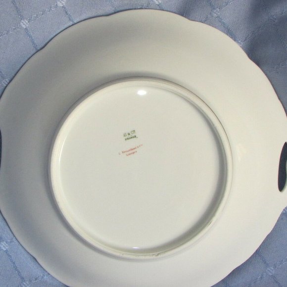 Antique Serving Bowl LIMOGES BERNARDAUD France Cottagecore Shabby Vintage Decor - Picture 10 of 11